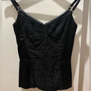 Dolce & Gabbana corset tank top. Zip up back